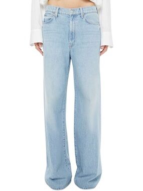 MOTHER The Ditcher Roller Skimp Wide Leg Jeans in Few Far Between NWT